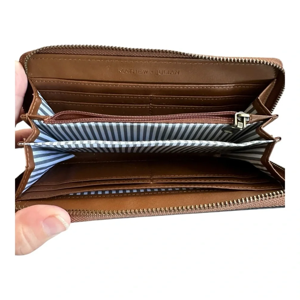 Mathew + Julian Ladies Wallet – Brown – 19x10 cm - Picture 5 of 8